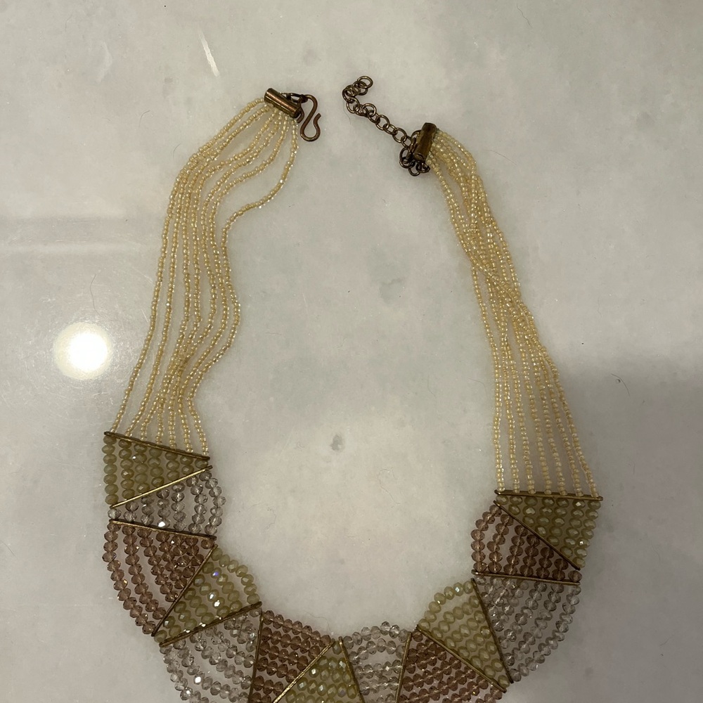 Elegant Multi-Strand Beaded Necklace